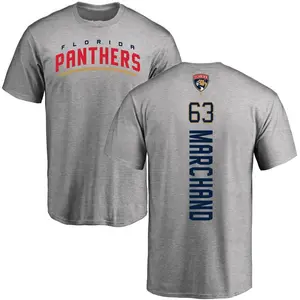 Men's Brad Marchand Florida Panthers Backer T-Shirt - Ash