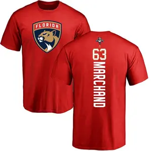 Men's Brad Marchand Florida Panthers Backer T-Shirt - Red