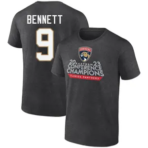 Men's Sam Bennett Florida Panthers Heather Charcoal 2023 Eastern Conference Champions T-Shirt