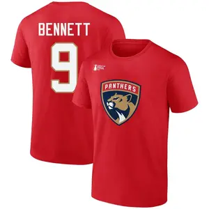 Men's Sam Bennett Florida Panthers Red 2023 Stanley Cup Final Name & Number T-Shirt