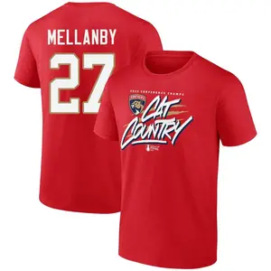 Men's Scott Mellanby Florida Panthers Red 2023 Eastern Conference Champions Home Ice T-Shirt