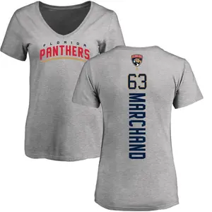 Women's Brad Marchand Florida Panthers Backer T-Shirt - Ash