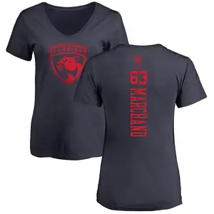 Women's Brad Marchand Florida Panthers One Color Backer T-Shirt - Navy