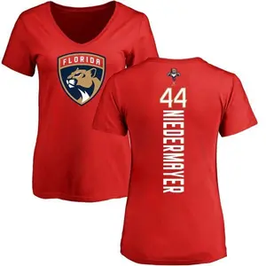 Women's Rob Niedermayer Florida Panthers Backer T-Shirt - Red