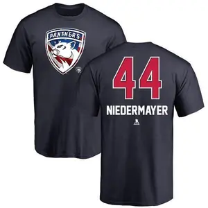 Youth Rob Niedermayer Florida Panthers Name and Number Banner Wave T-Shirt - Navy