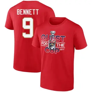 Youth Sam Bennett Florida Panthers Red 2023 Stanley Cup Final Quest T-Shirt